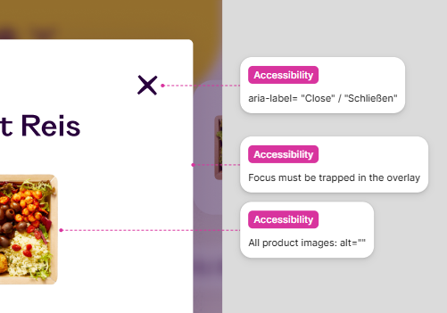 Guidelines regarding accessibility topcis